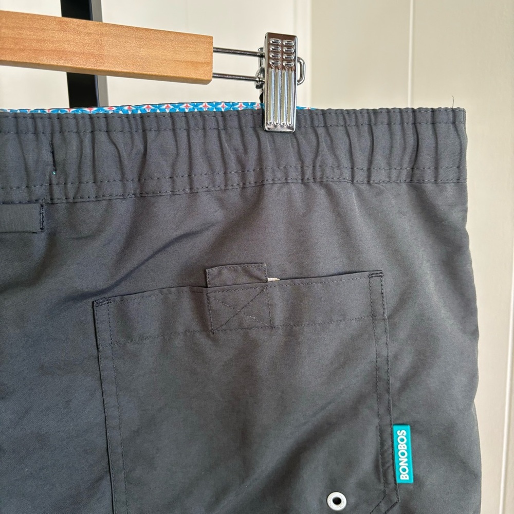 Bonobos Blue Mesh Lined Banded Drawstring Preppy Swim Trunks Mens 40x7 *NOTE